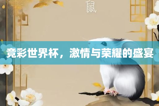 竞彩世界杯，激情与荣耀的盛宴