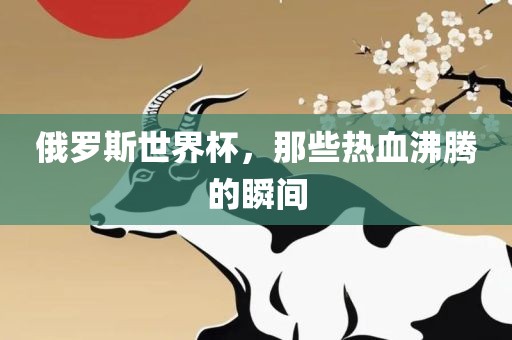俄罗斯世界杯，那些热血沸腾的瞬间