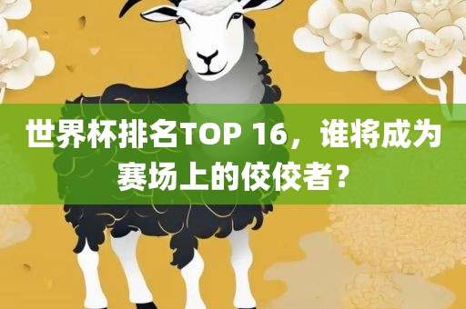 世界杯排名TOP 16，谁将成为赛场上的佼佼者？