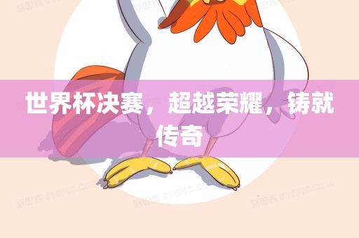 世界杯决赛，超越荣耀，铸就传奇