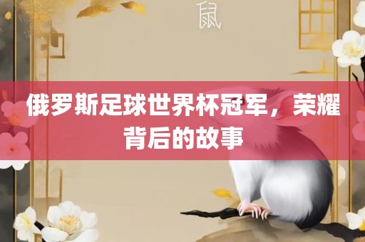 俄罗斯足球世界杯冠军，荣耀背后的故事