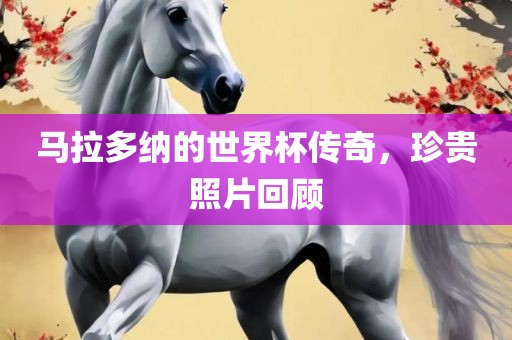 马拉多纳的世界杯传奇，珍贵照片回顾