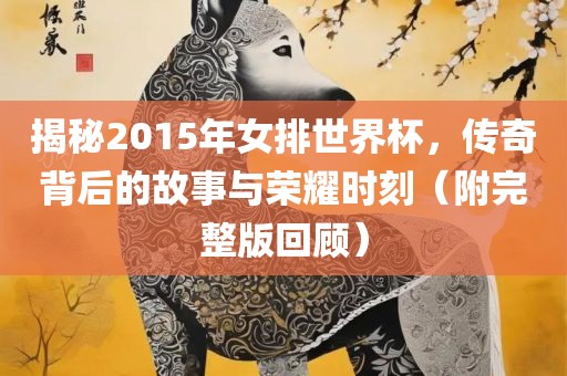 揭秘2015年女排世界杯，传奇背后的故事与荣耀时刻（附完整版回顾）