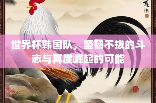 世界杯韩国队，坚韧不拔的斗志与再度崛起的可能
