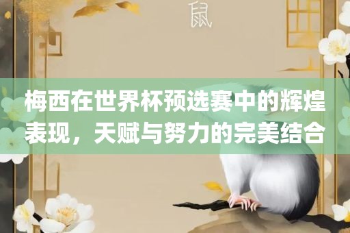 梅西在世界杯预选赛中的辉煌表现，天赋与努力的完美结合