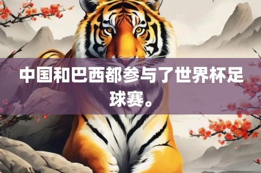 中国和巴西都参与了世界杯足球赛。