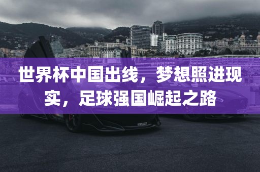 世界杯中国出线，梦想照进现实，足球强国崛起之路