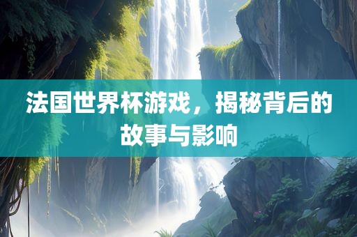 法国世界杯游戏，揭秘背后的故事与影响