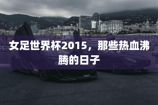 女足世界杯2015，那些热血沸腾的日子