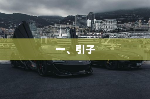 一、引子