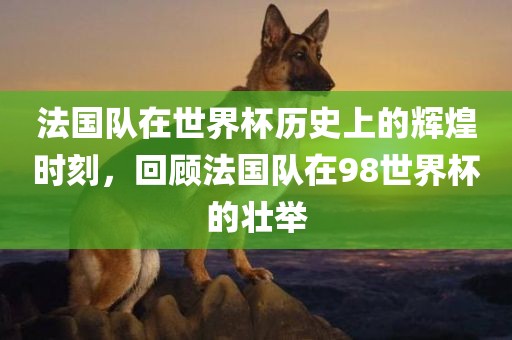 法国队在世界杯历史上的辉煌时刻，回顾法国队在98世界杯的壮举
