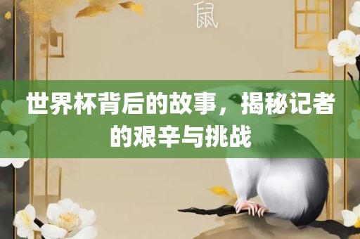 世界杯背后的故事，揭秘记者的艰辛与挑战