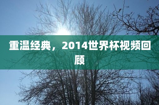 重温经典，2014世界杯视频回顾
