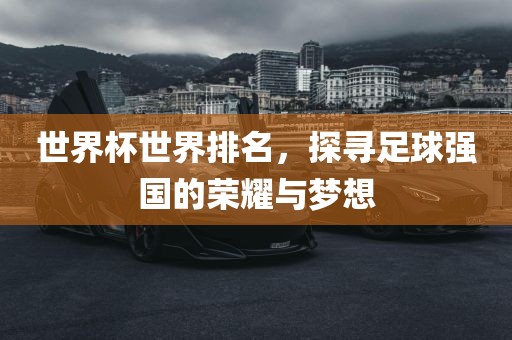 世界杯世界排名，探寻足球强国的荣耀与梦想