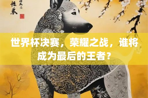 世界杯决赛，荣耀之战，谁将成为最后的王者？