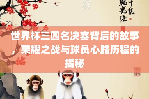 世界杯三四名决赛背后的故事，荣耀之广西贺州市华昌新材料有限公司战与球员心路历程的揭秘