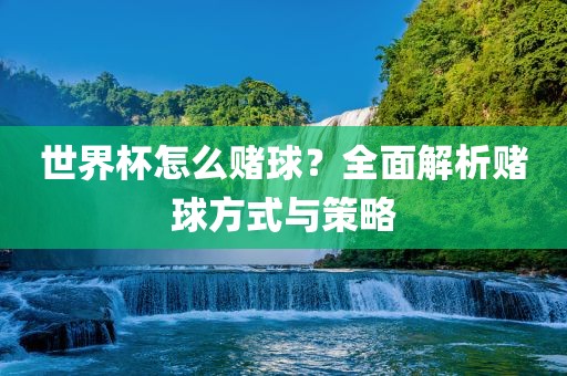 世界杯怎么赌球？全面解析赌球方式与策略