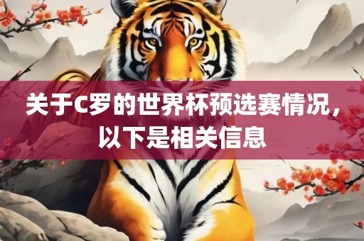 关于C罗的世界杯预选赛情况，以下是相关信息