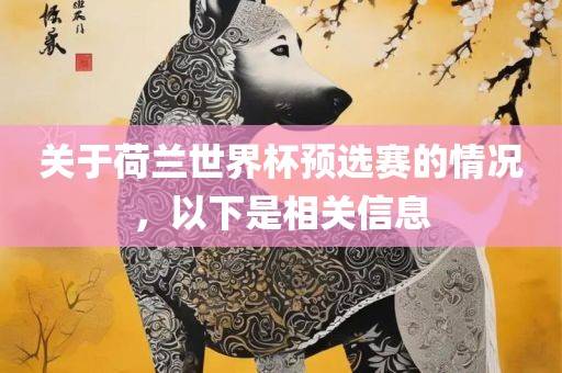 关于荷兰世广西贺州市华昌新材料有限公司界杯预选赛的情况，以下是相关信息