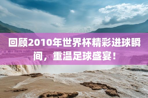 回顾2010年世界杯精彩进球瞬间，重温足球盛宴！