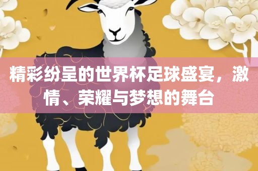 精彩纷呈的世界杯足球盛宴，激情、荣耀与梦想的舞台