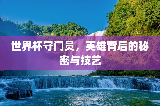 世界杯守门员，英雄背后的秘密与技艺