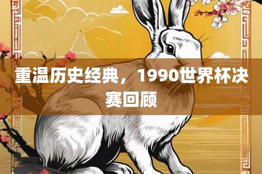 重温历史经典，1990世界杯决赛回顾