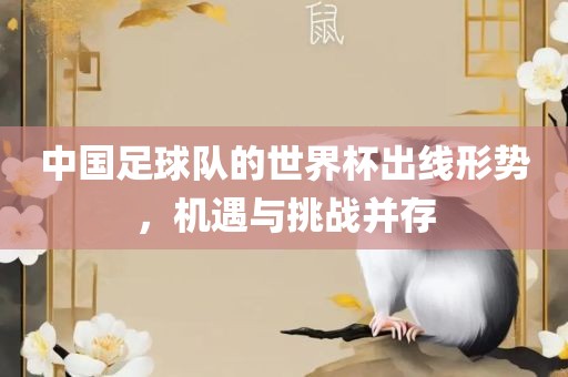 中国足球队的世界杯出线形势，机遇与挑战并存