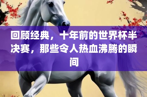 回顾经典，十年前的世界杯半决赛，那些令人热血沸腾的瞬间