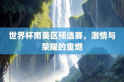世界杯南美区预选赛，激情与荣耀的重燃