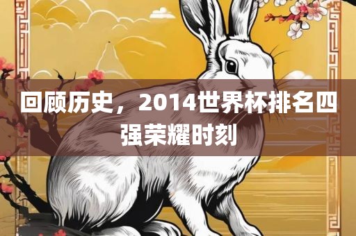 回顾历史，2014世界杯排名四强荣耀时刻