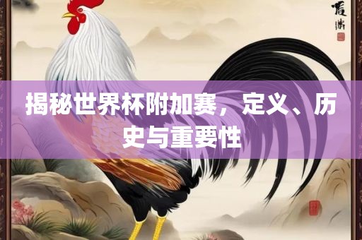 揭秘世界杯附加赛，定义、历史与重要性