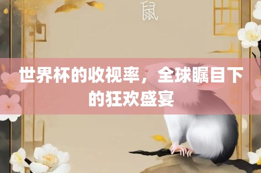 世界杯的收视率，全球瞩目下的狂欢盛宴