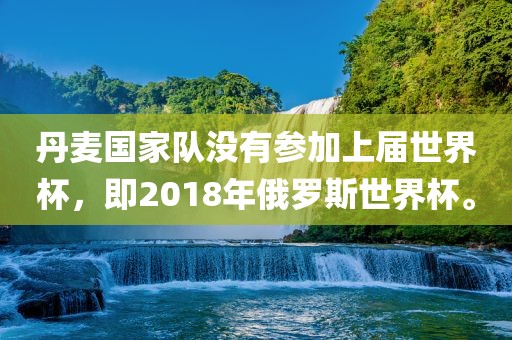 丹麦国家队没有参加上届世界杯，即2018年俄罗斯世界杯。
