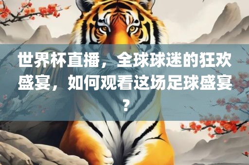 世界杯直播，全球球迷的狂欢盛宴，如何观看这场足球盛宴？