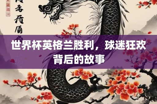 世界杯英格兰胜利，球迷狂欢背后的故事