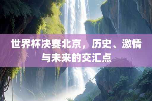 世界杯决赛北京，历史、激情与未来的交汇点